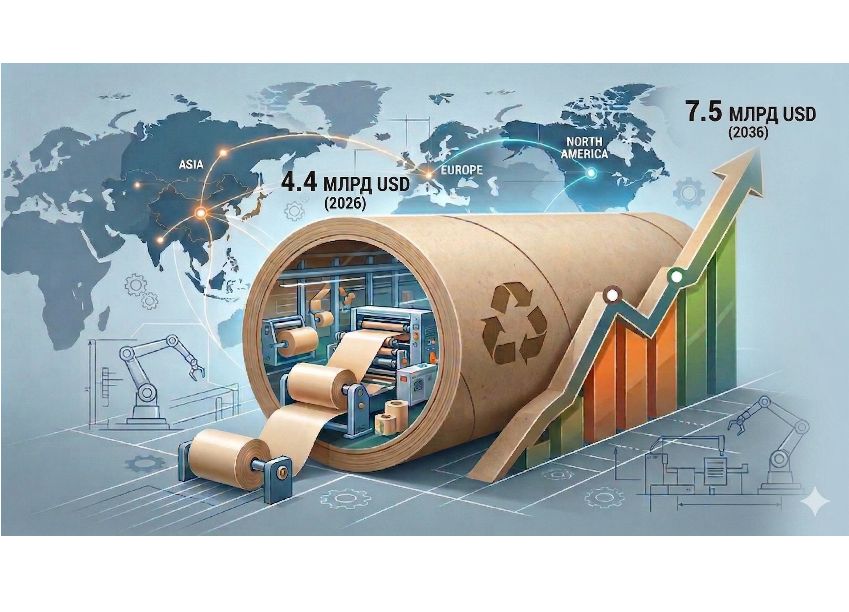 Мировой рынок бумажных втулок ожидает устойчивый рост