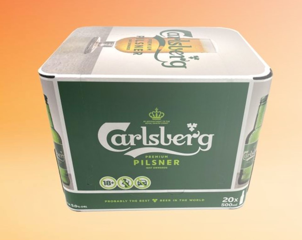 Carlsberg в Польше будет использовать гофрокороб со скругленными углами от DS Smith
