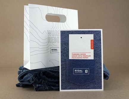 В Англии презентовали  бумагу для упаковки, изготовленную из джинсы  