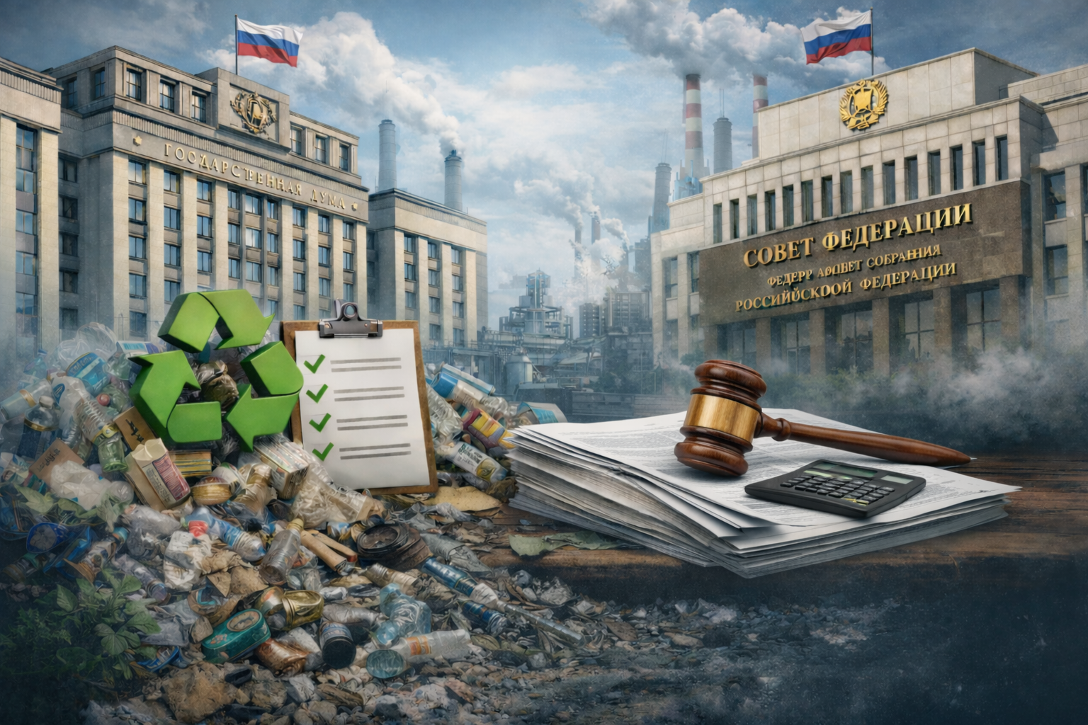 Президент РФ подписал закон об уточнении ответственности за отчетность по утилизации отходов и введении термина «экологический сбор» в КоАП РФ