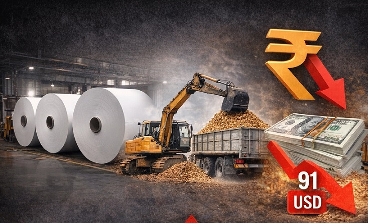 Рост цен на целлюлозу и ослабление рупии обрушились на индийский рынок бумаги