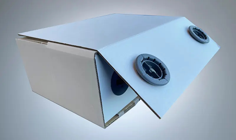 Item Products разработала замковую систему для многоразового закрывания картонных коробок 