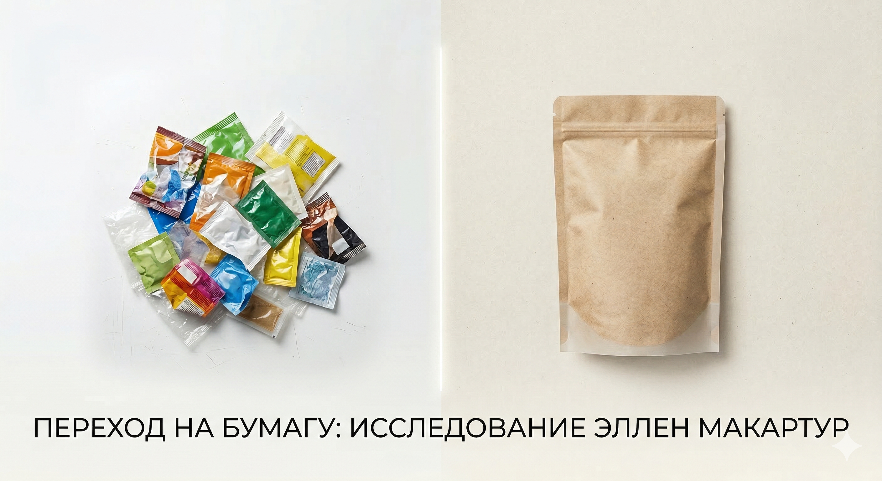  Гибкая бумажная упаковка вместо пластика: новое исследование Фонда Эллен Макартур