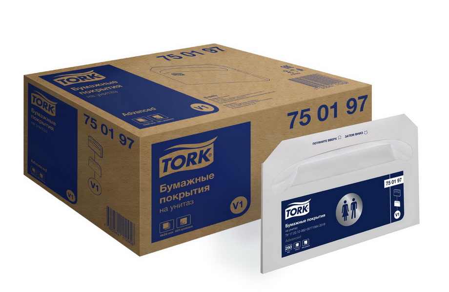 Tork выпускает бумажные покрытия для туалетных комнат в местах общественного пользования 
