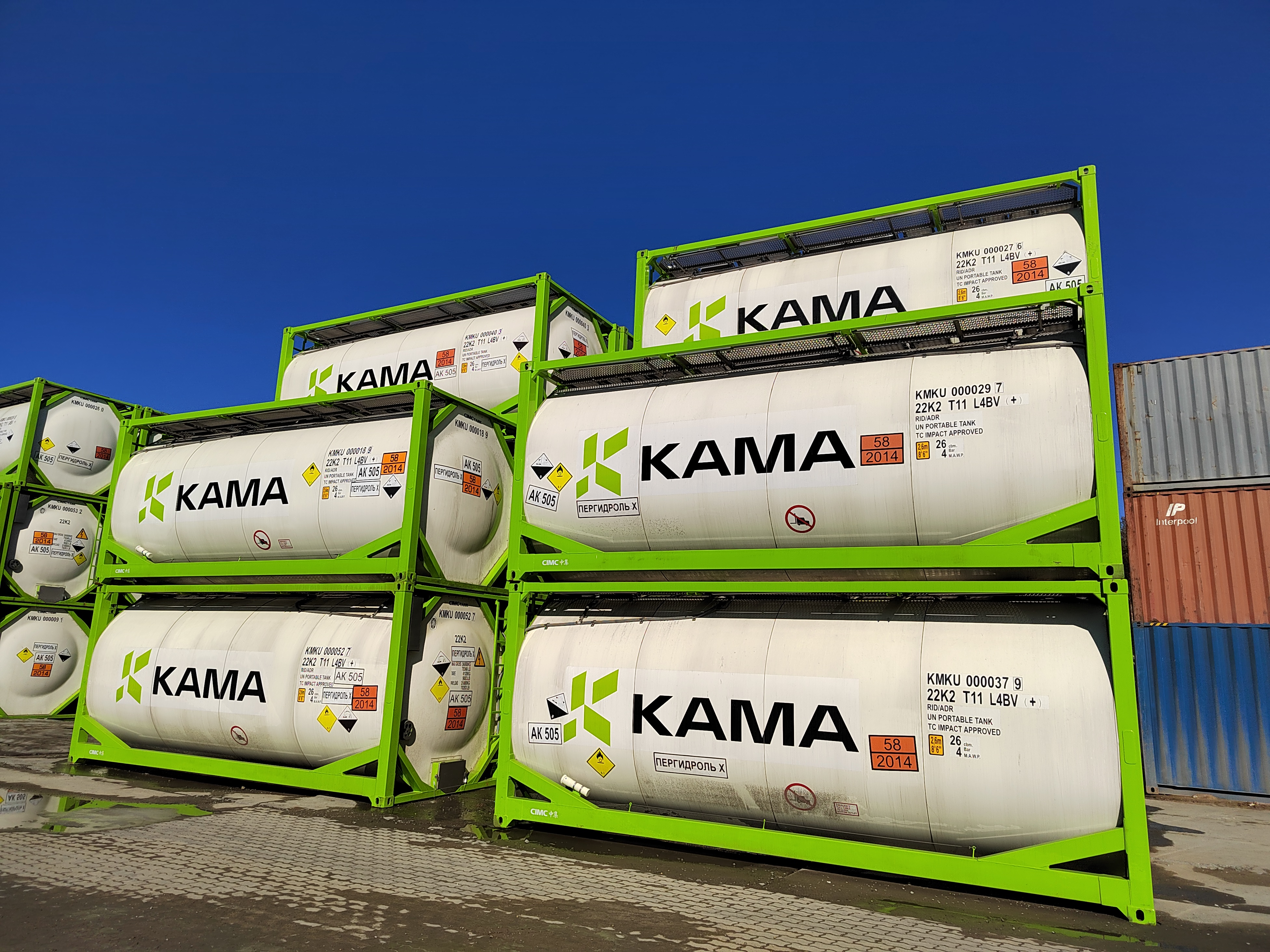 Комбинат «КАМА» приобрел в Китае танк-контейнеры для перевозки химикатов