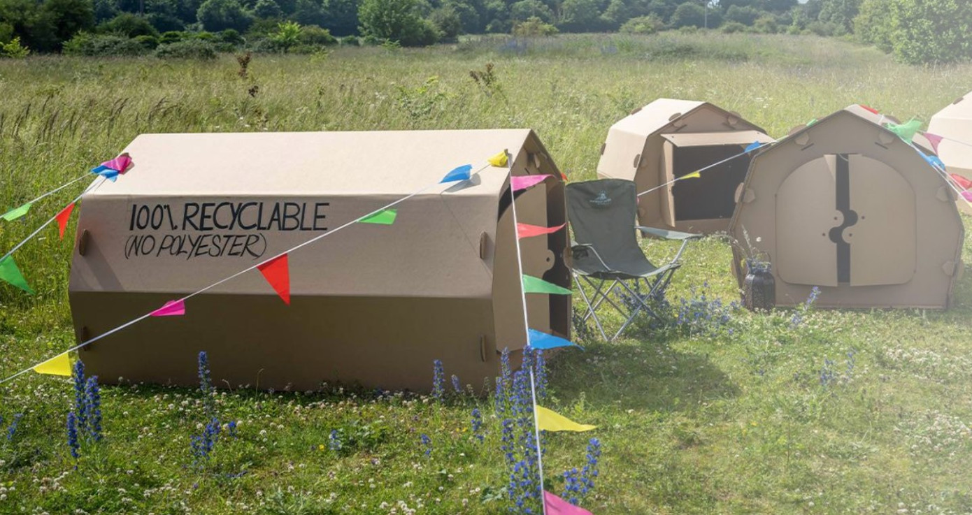 DS Smith и EnviroTent создали палатку из картона